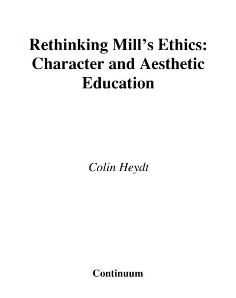 Cover image for book Rethinking Mill's Ethics