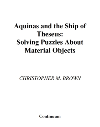 Aquinas and the Ship of Theseus