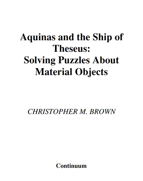 Cover image for book Aquinas and the Ship of Theseus