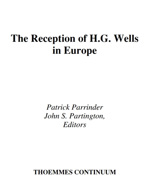 Cover image for book The Reception of H.G. Wells in Europe