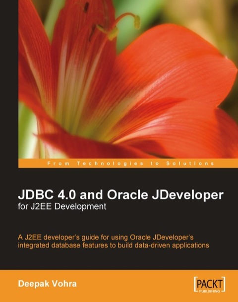 Cover image for book JDBC 4.0 and Oracle JDeveloper for J2EE Development
