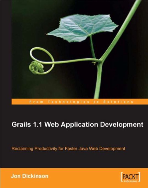 Cover image for book Grails 1.1 Web Application Development