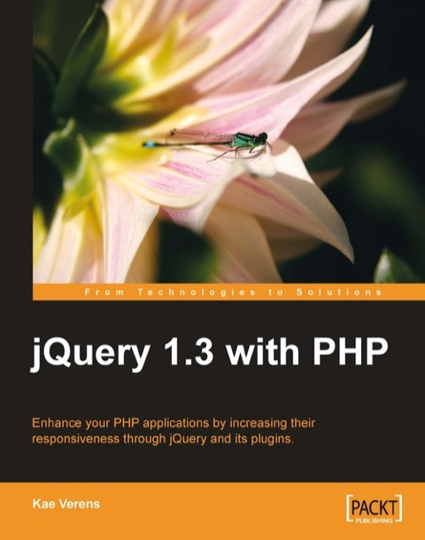 Cover image for book jQuery 1.3 with PHP