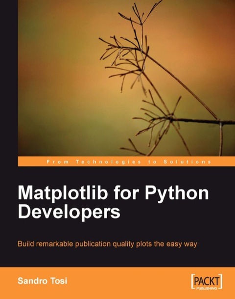 Cover image for book Matplotlib for Python Developers