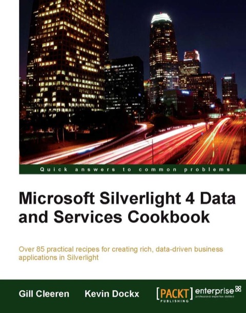 Cover image for book Microsoft Silverlight 4 Data and Services Cookbook