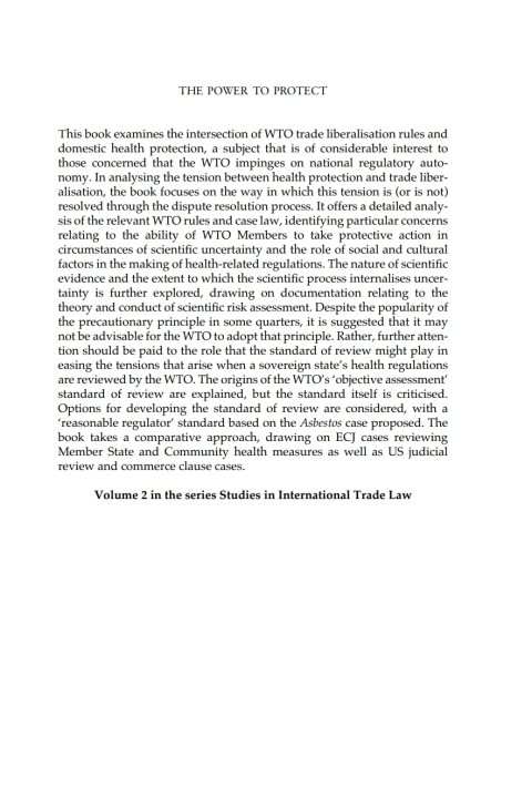 Cover image for book The Power to Protect