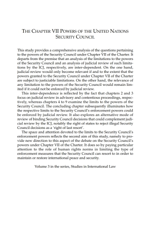 The Chapter VII Powers of the United Nations Security Council
