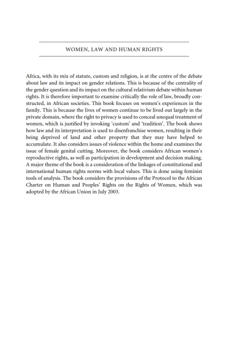 Cover image for book Women, Law and Human Rights
