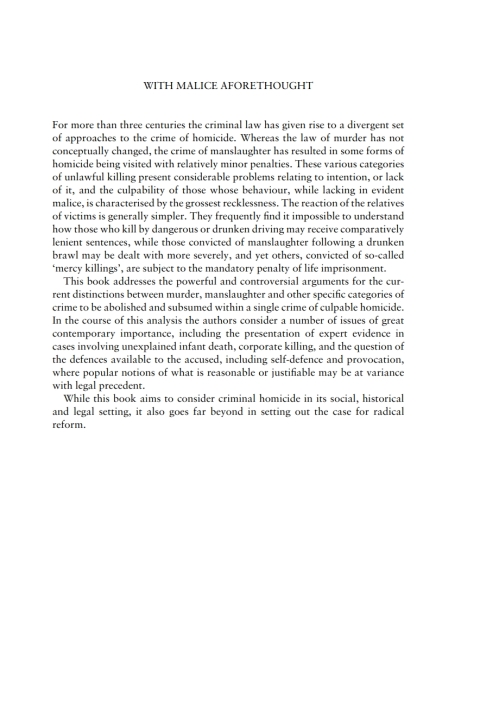 Cover image for book With Malice Aforethought
