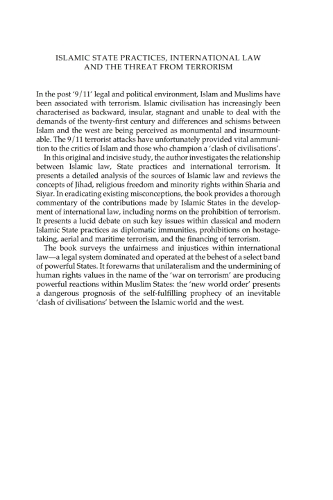 Cover image for book Islamic State Practices, International Law and the Threat from Terrorism