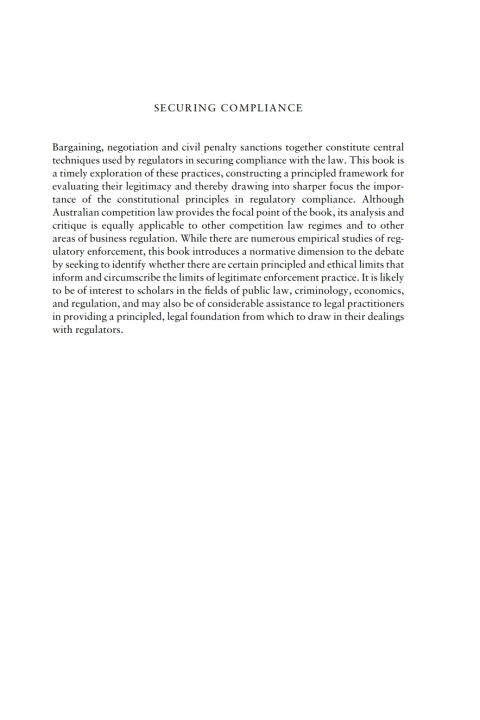 Cover image for book Securing Compliance