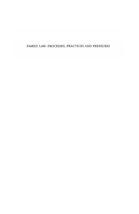 Cover image for book Family Law