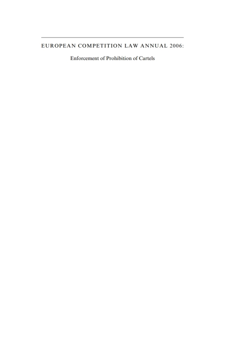 Cover image for book European Competition Law Annual 2006