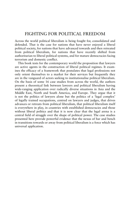 Cover image for book Fighting for Political Freedom
