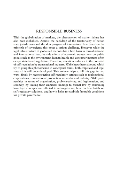 Cover image for book Responsible Business