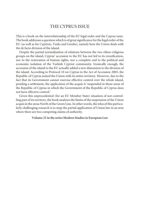 Cover image for book The Cyprus Issue