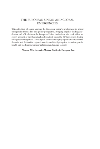 The European Union and Global Emergencies