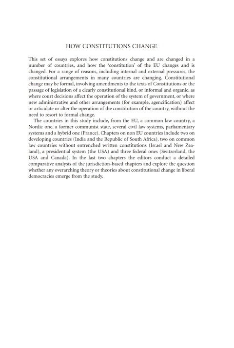 Cover image for book How Constitutions Change