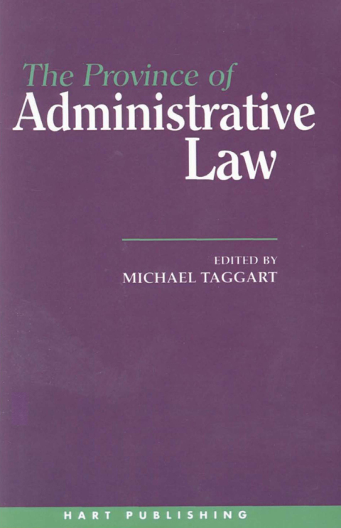 Cover image for book The Province of Administrative Law