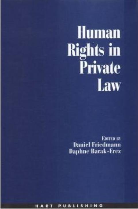 Cover image for book Human Rights in Private Law