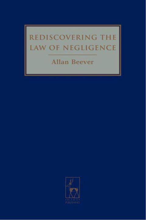 Cover image for book Rediscovering the Law of Negligence