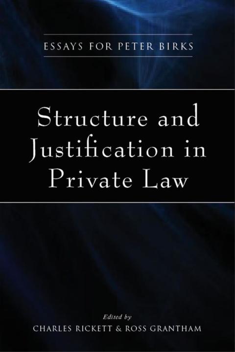 Cover image for book Structure and Justification in Private Law