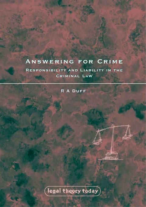 Cover image for book Answering for Crime