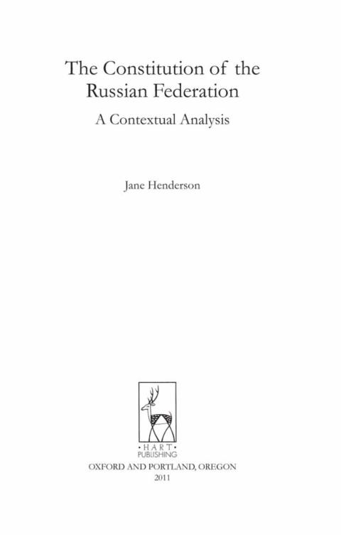 Cover image for book The Constitution of the Russian Federation