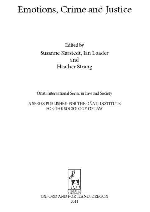 Cover image for book Emotions, Crime and Justice