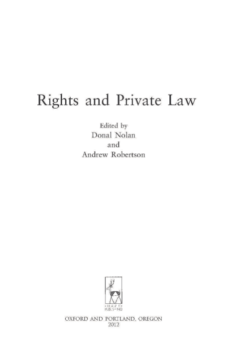 Rights and Private Law 