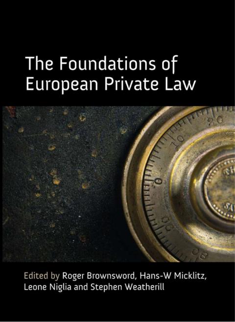 Cover image for book The Foundations of European Private Law