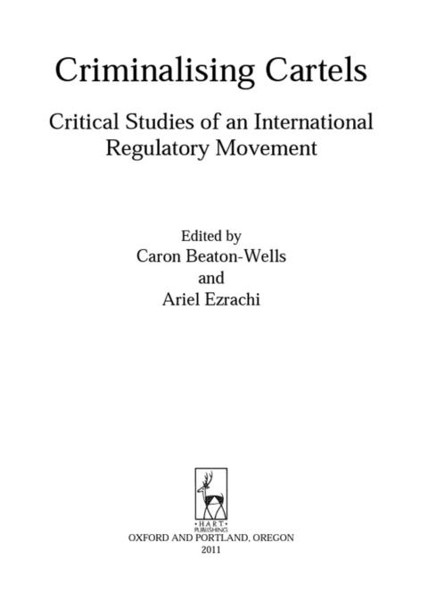 Cover image for book Criminalising Cartels
