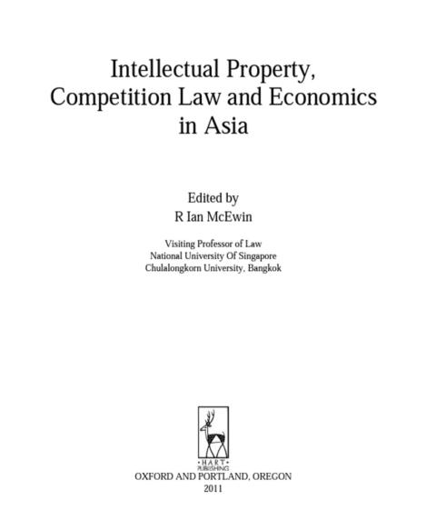 Cover image for book Intellectual Property, Competition Law and Economics in Asia