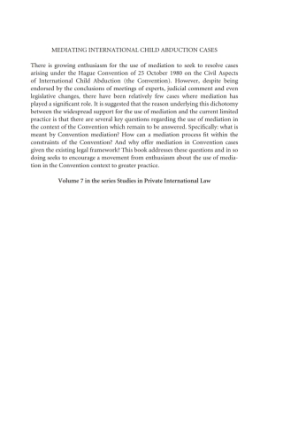 Mediating International Child Abduction Cases