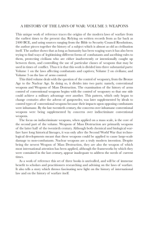 A History of the Laws of War: Volume 2