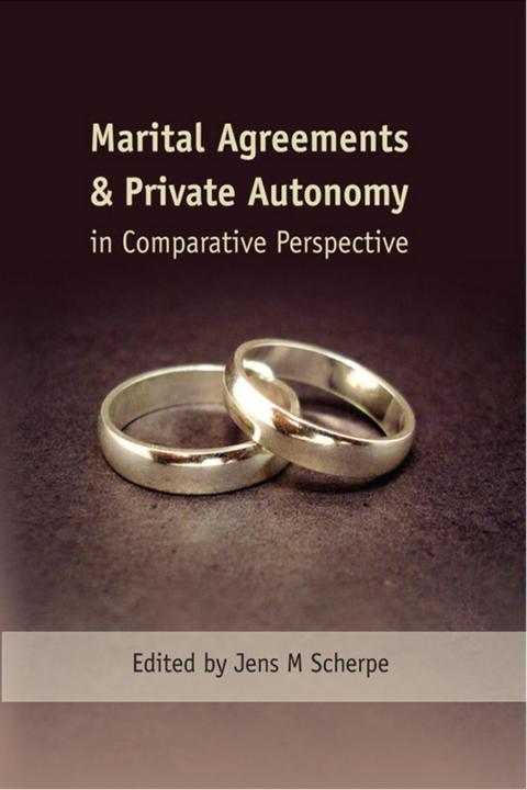 Cover image for book Marital Agreements and Private Autonomy in Comparative Perspective