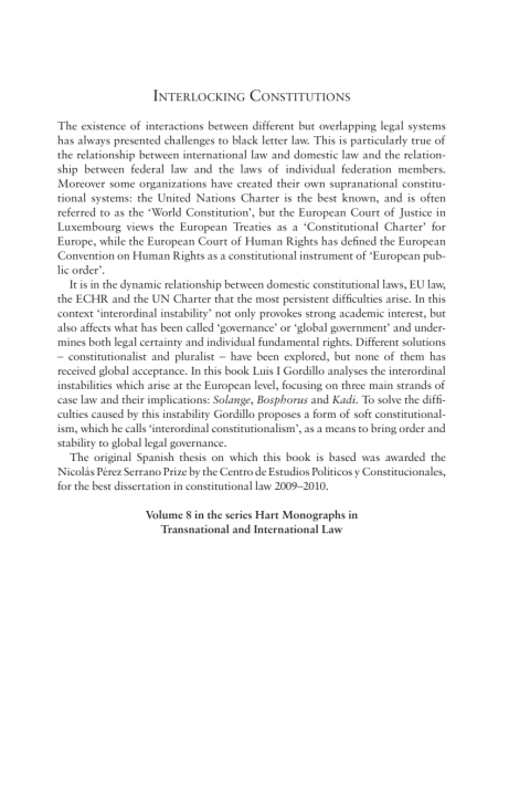 Cover image for book Interlocking Constitutions