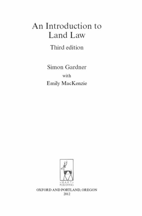 An Introduction to Land Law 