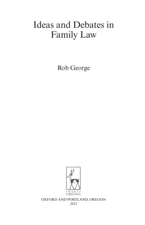 Cover image for book Ideas and Debates in Family Law