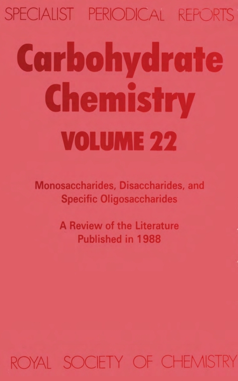 Cover image for book Carbohydrate Chemistry