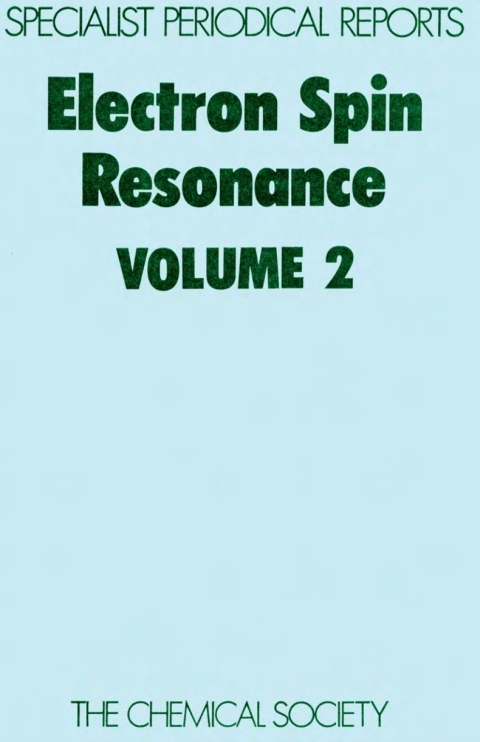 Cover image for book Electron Spin Resonance