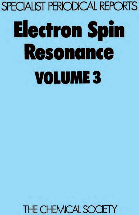 Cover image for book Electron Spin Resonance