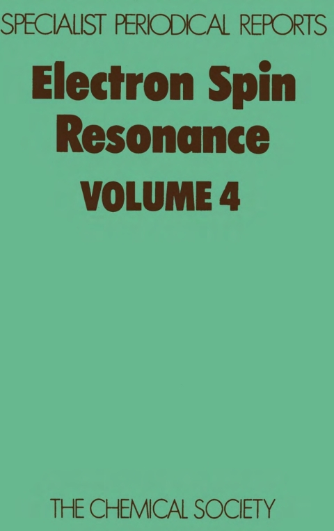 Cover image for book Electron Spin Resonance
