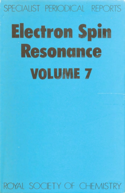 Cover image for book Electron Spin Resonance