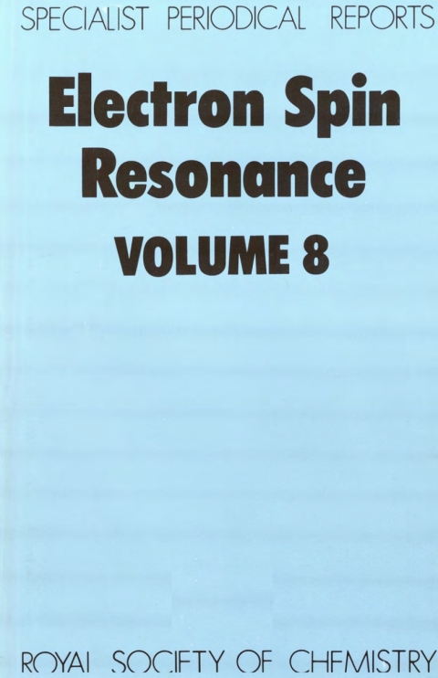 Cover image for book Electron Spin Resonance