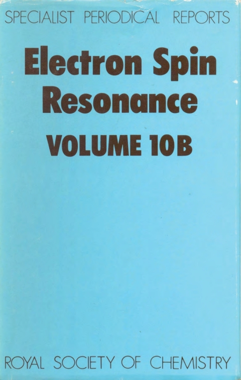 Cover image for book Electron Spin Resonance