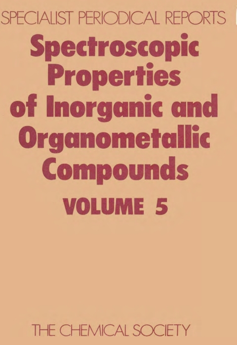 Cover image for book Spectroscopic Properties of Inorganic and Organometallic Compounds