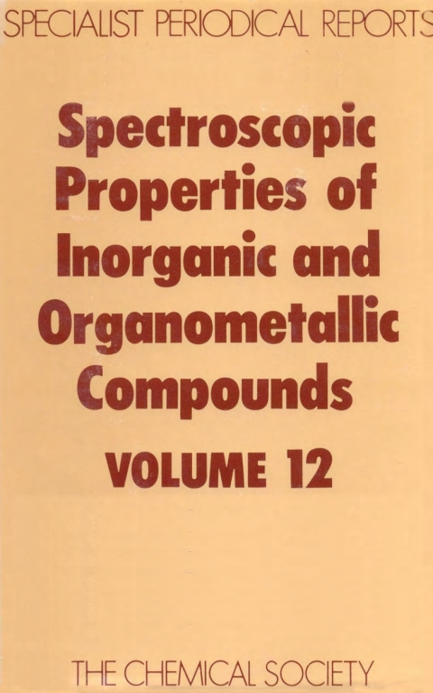 Cover image for book Spectroscopic Properties of Inorganic and Organometallic Compounds