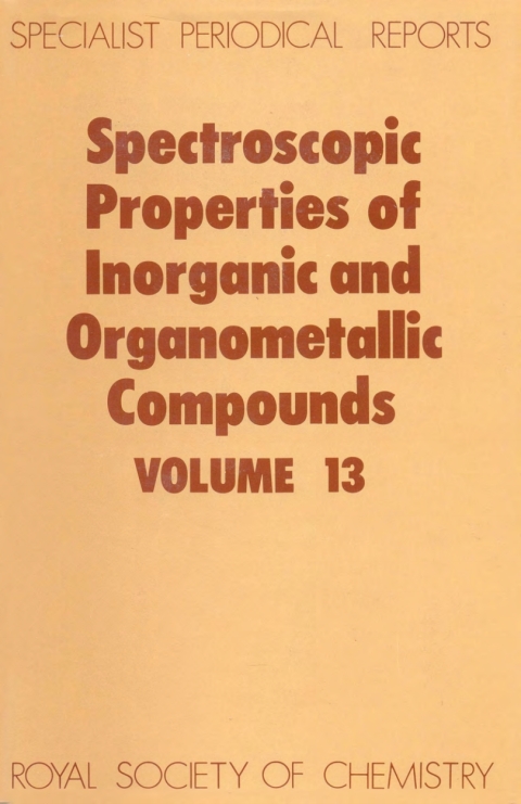 Cover image for book Spectroscopic Properties of Inorganic and Organometallic Compounds