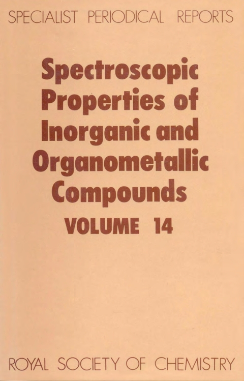 Cover image for book Spectroscopic Properties of Inorganic and Organometallic Compounds